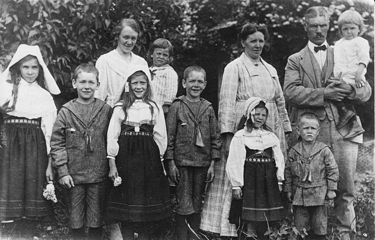 Familjen L.Eklund,Orsa, 1920-talet.