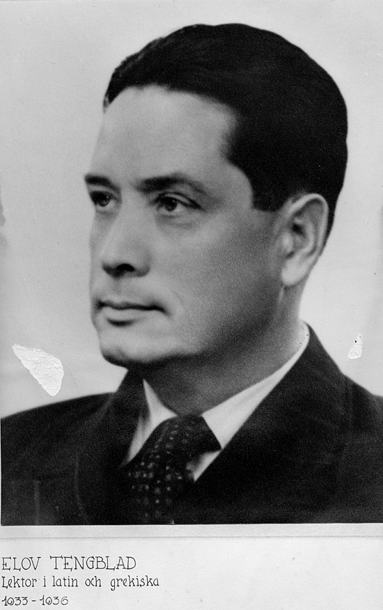 Elov Tengblad  Lektor i latin och grekiska 1933...