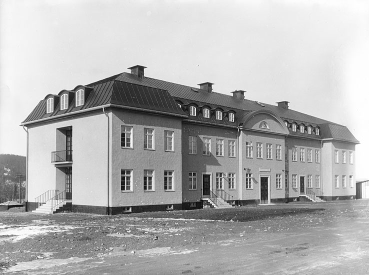 Kyrkgatan 12. Epidemisjukhuset från SV. År 1934.