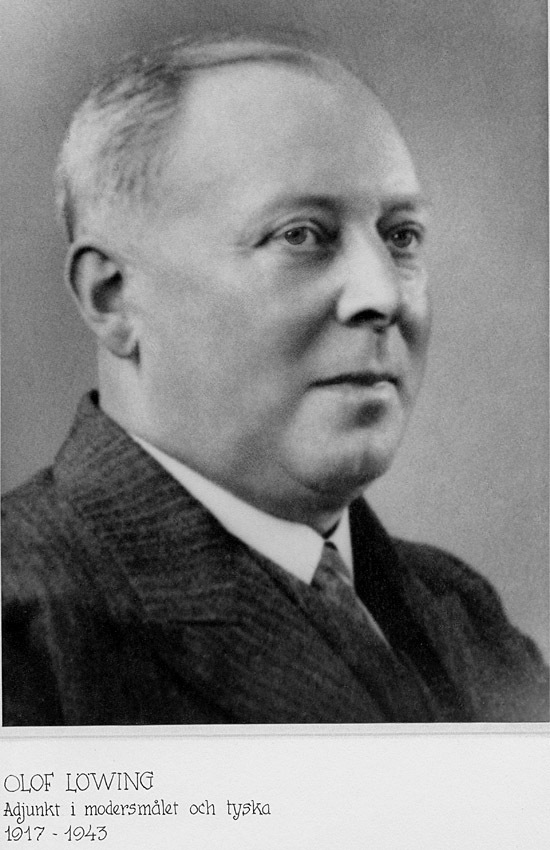 Olof Löwing Adjunkt i modersmålet och tyska 191...