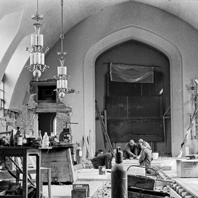 Solb 2018 07 04 - Restaurering av Hagalunds kyrka, 1965