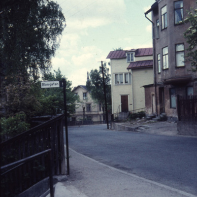 Solb 2011 07 65 - Hagavägen åt väster sedd från Blomgatan, 1960