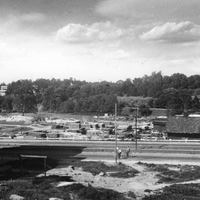 Solb 1978 14 6 - Råsundavägen och Stora Frösundas ladugård, 1950-tal