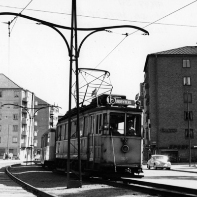 Solb 1978 97 340 - Spårvagn linje 15 i Råsunda