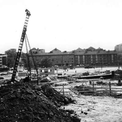 Solb 1978 125 9 - Byggarbete vid Klippgatan och Huvudsta torg