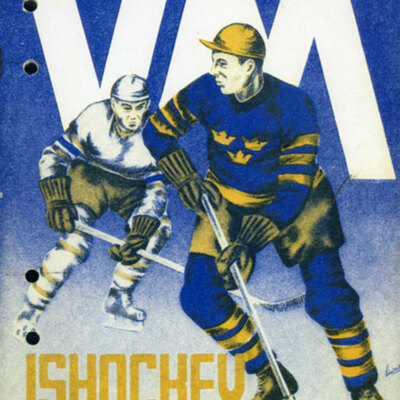 Solb 2011 08 19 - Affisch för ishockey-VM 1949