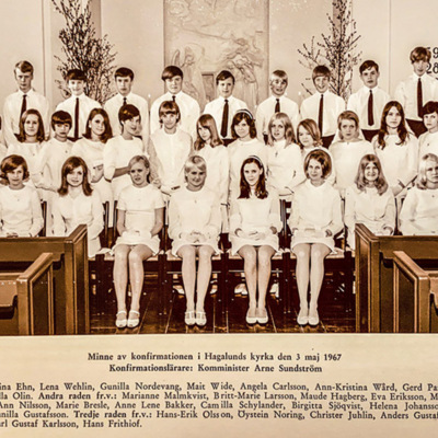 Solb 2024 03 01 - Konfirmation i Hagalunds kyrka, 1967