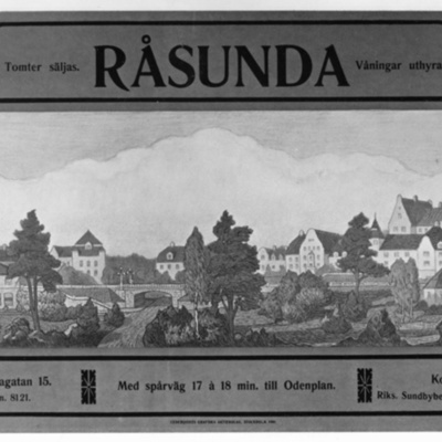 Solb 1978 80 3 - Försäljningsaffisch från Råsunda 1909