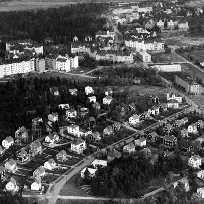 Solb 2016 06 08 - Flygfoto över Råsunda 1920-30-tal