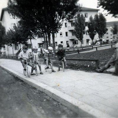Solb 2014 14 09 - Cykeltävling på Rosstigen, 1950-tal