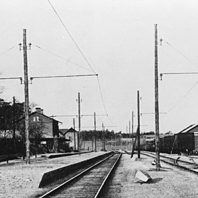 Solb U 1988 131 1 - Järnvägsspår vid Jerfva station, 1906
