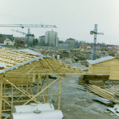 Solb 1995 7 24 - Byggarbete i Hagalund