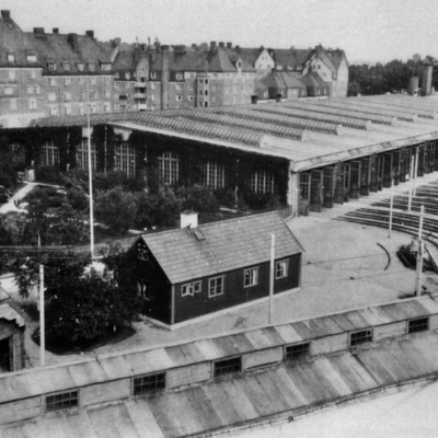 Solb 2003 2 35 - Spårvagnshallarna i Råsunda, 1925
