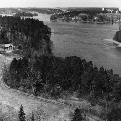Solb 1978 97 388 - Vy från vattentornet över Lilla Sveden, 1958