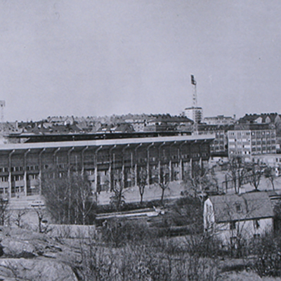 Solb 2019 13 01 - Panorama mot Råsunda fotbollsstadion, 1963