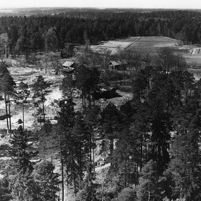 Solb 1978 97 397 - Vy från vattentornet över Sveden, 1958