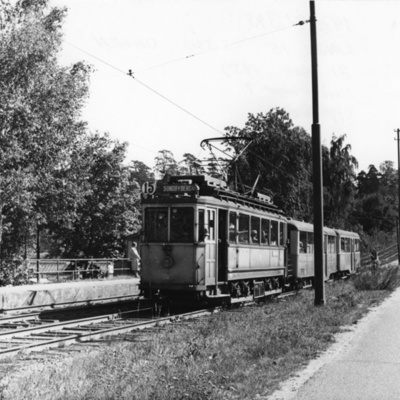 Solb 1978 97 343 - Spårvagnen vid Linvävaretorpet, 1959