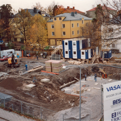 Solb 1995 11 9 - Grundläggning på Södra Långgatan