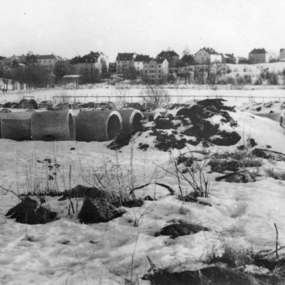 Solb 1983 22 12 - Skytteholmsfältet mot Huvudsta, 1951