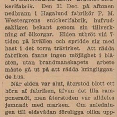 Solb 2016 05 01 - Pressklipp från år 1905 om branden på Järvagatan 7