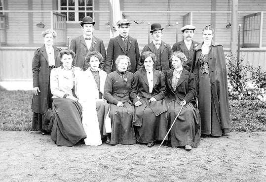 Gruppfoto taget vid Hessleby Sanatorium.