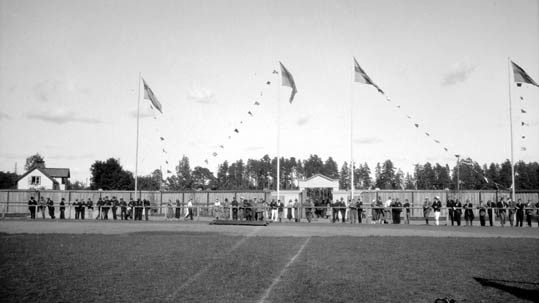 Invigning av Eksjö nya idrottsplats Ränneborg i...