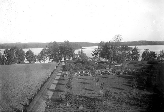 Vy från Långanäs 1916.