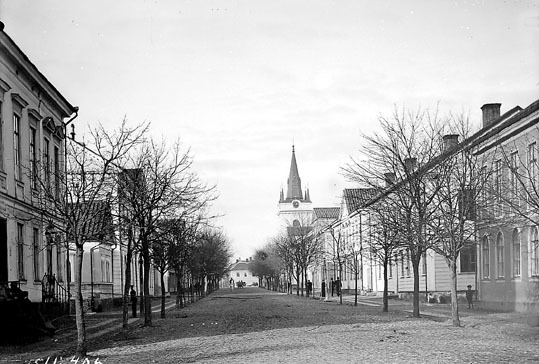 Södra Storgatan på slutet av 1800-talet.