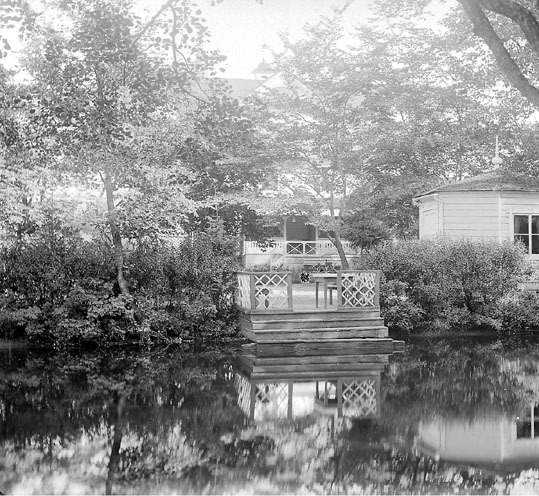 Hotellträdgården före 1904.