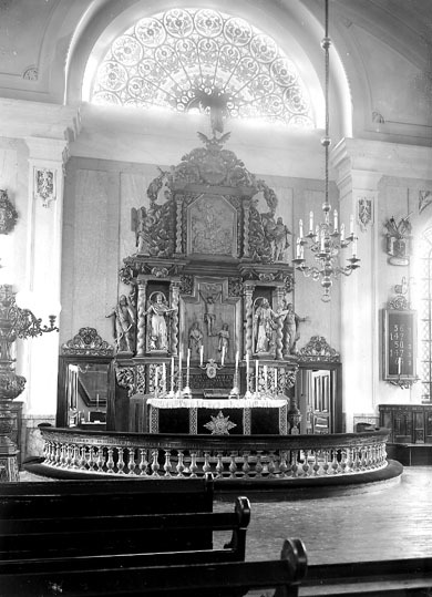 Eksjö kyrka, interiör efter 1912.