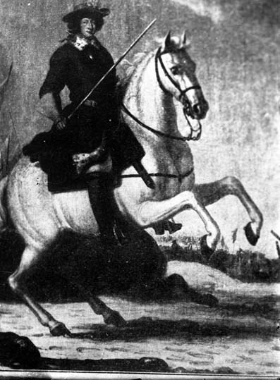 Karl XI till häst i slaget i Lund. Karl XI var ...