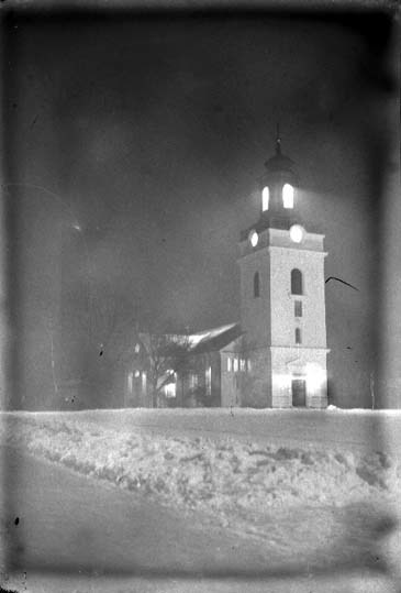 Eksjö kyrka. Fotot taget efter 1925 då kyrktorn...