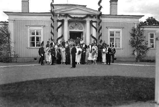 Bröllopsmiddag på Trianon 1924 efter bröllpet m...