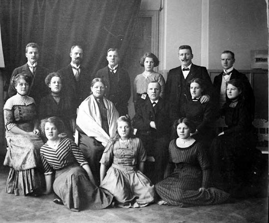 Familjen Gustaf o Emma Bildsten.