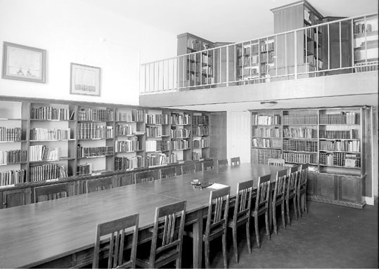 Läroverkets bibliotek år 1932.